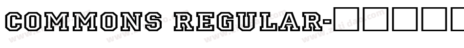 Commons Regular字体转换